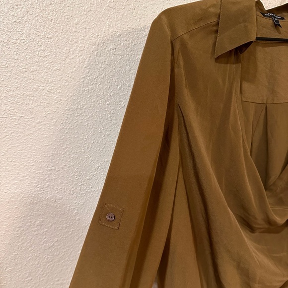 Eileen Fisher Silk Crepe De Chine Blouse - Picture 6 of 7